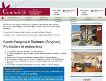 Tablet Screenshot of cambridge-centre.fr